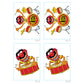 Sheet of 4 -Sheet of 4 -The Muppets: Animal Minis - Officially Licensed Disney Removable Adhesive Decal