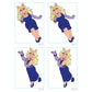 Sheet of 4 -Sheet of 4 -The Muppets: Ms. Piggy Minis - Officially Licensed Disney Removable Adhesive Decal