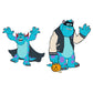 Sheet of 4 -Monsters Inc.: Sully Minis        - Officially Licensed Disney Removable Wall   Adhesive Decal