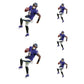 Sheet of 5 -Baltimore Ravens: Lamar Jackson Player MINIS - Officially Licensed NFL Removable Adhesive Decal