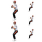 Sheet of 5 -Cincinnati Bengals: Joe Burrow Player MINIS - Officially Licensed NFL Removable Adhesive Decal