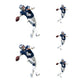 Sheet of 5 -Dallas Cowboys: Dak Prescott Player MINIS - Officially Licensed NFL Removable Adhesive Decal
