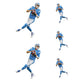 Sheet of 5 -Detroit Lions: Jared Goff Player MINIS - Officially Licensed NFL Removable Adhesive Decal