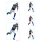 Sheet of 5 -Indianapolis Colts: Jonathan Taylor Player MINIS - Officially Licensed NFL Removable Adhesive Decal