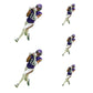 Sheet of 5 -Minnesota Vikings: Justin Jefferson Player MINIS - Officially Licensed NFL Removable Adhesive Decal