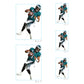 Sheet of 5 -Philadelphia Eagles: Jalen Hurts Player MINIS - Officially Licensed NFL Removable Adhesive Decal