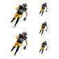 Sheet of 5 -Pittsburgh Steelers: T.J. Watt Player MINIS - Officially Licensed NFL Removable Adhesive Decal