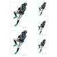 Sheet of 5 -Seattle Seahawks: DK Metcalf Player MINIS - Officially Licensed NFL Removable Adhesive Decal