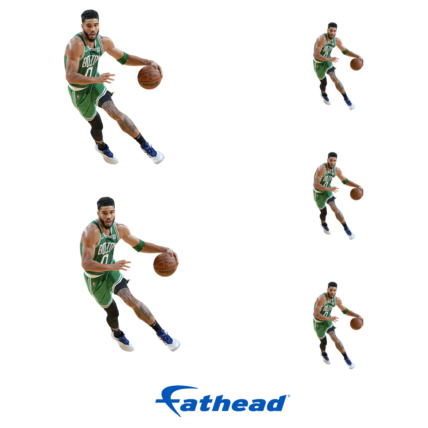 Sheet of 5 -Boston Celtics: Jayson Tatum MINIS - Officially Licensed NBA Removable Adhesive Decal