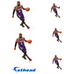 Sheet of 5 -Los Angeles Lakers: LeBron James Statement Jersey MINIS - Officially Licensed NBA Removable Adhesive Decal