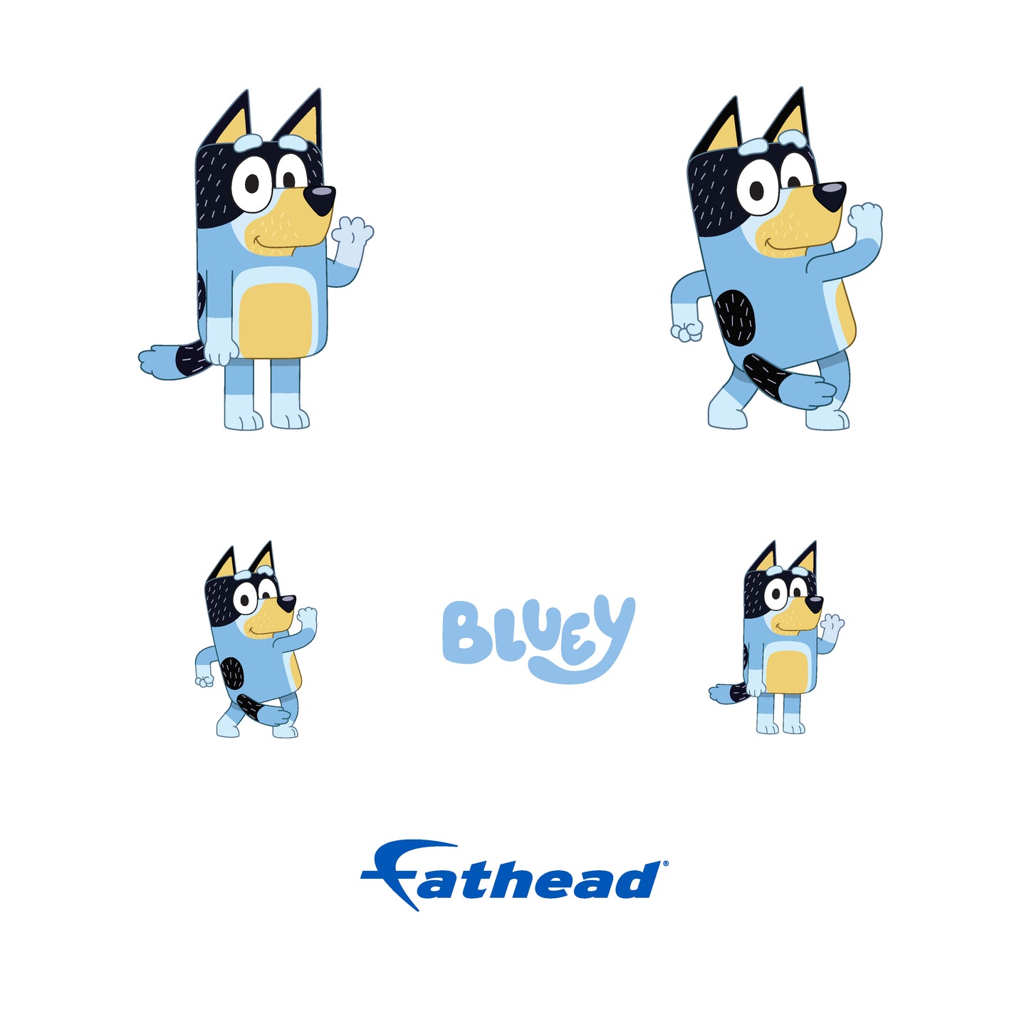 Bluey: Bandit Minis - Officially Licensed BBC Removable Adhesive Decal