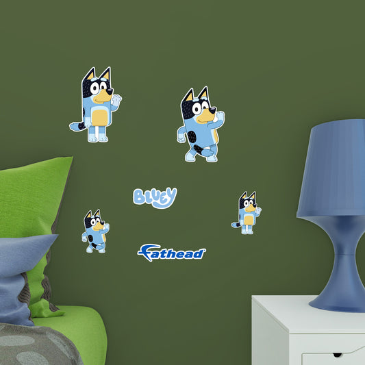 Bluey: Bandit Minis - Officially Licensed BBC Removable Adhesive Decal