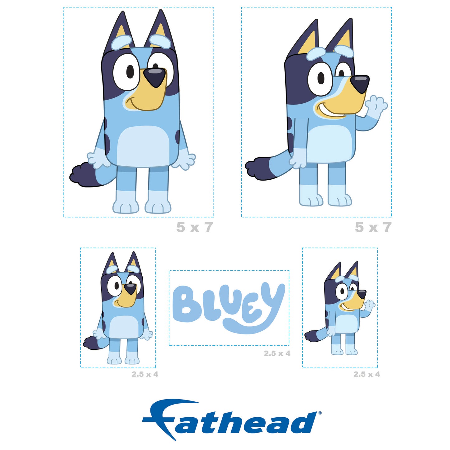 Bluey: Bluey Minis - Officially Licensed BBC Removable Adhesive Decal