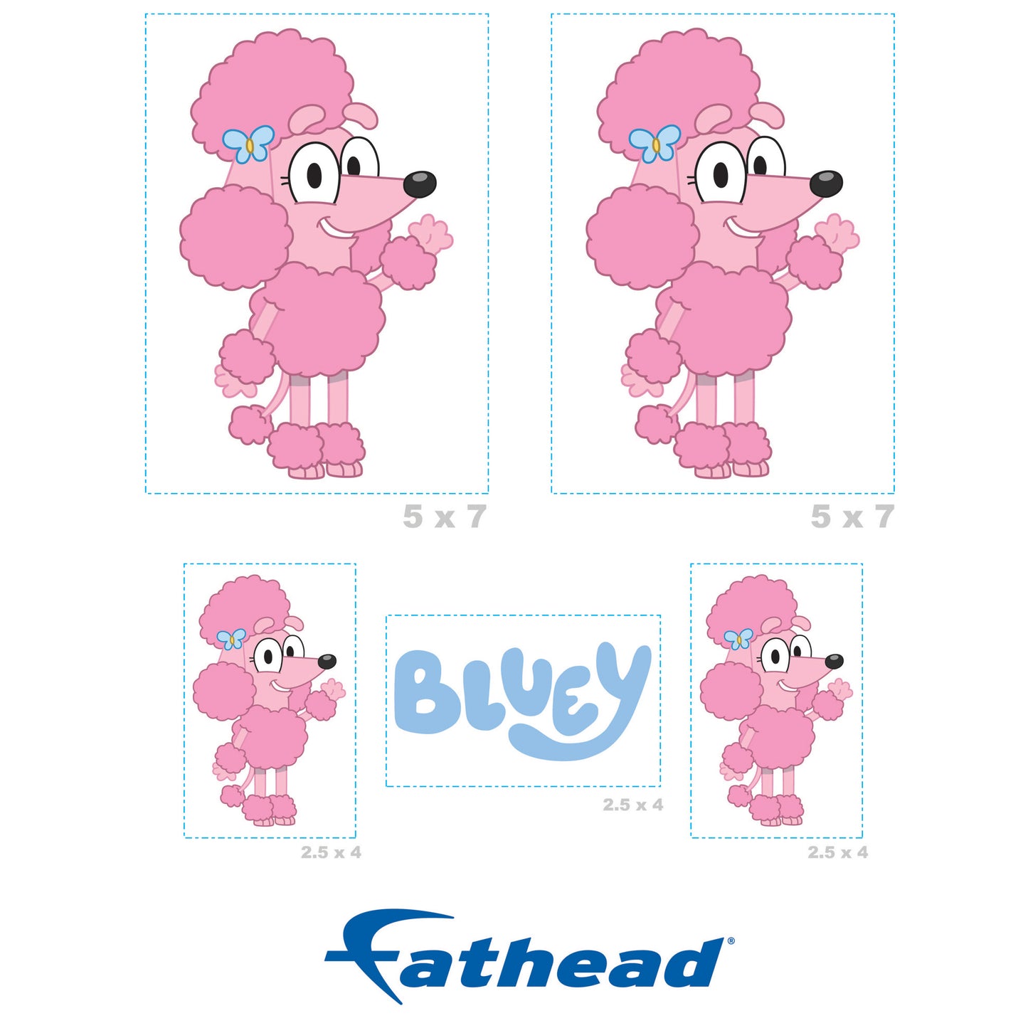 Bluey: Coco Minis - Officially Licensed BBC Removable Adhesive Decal