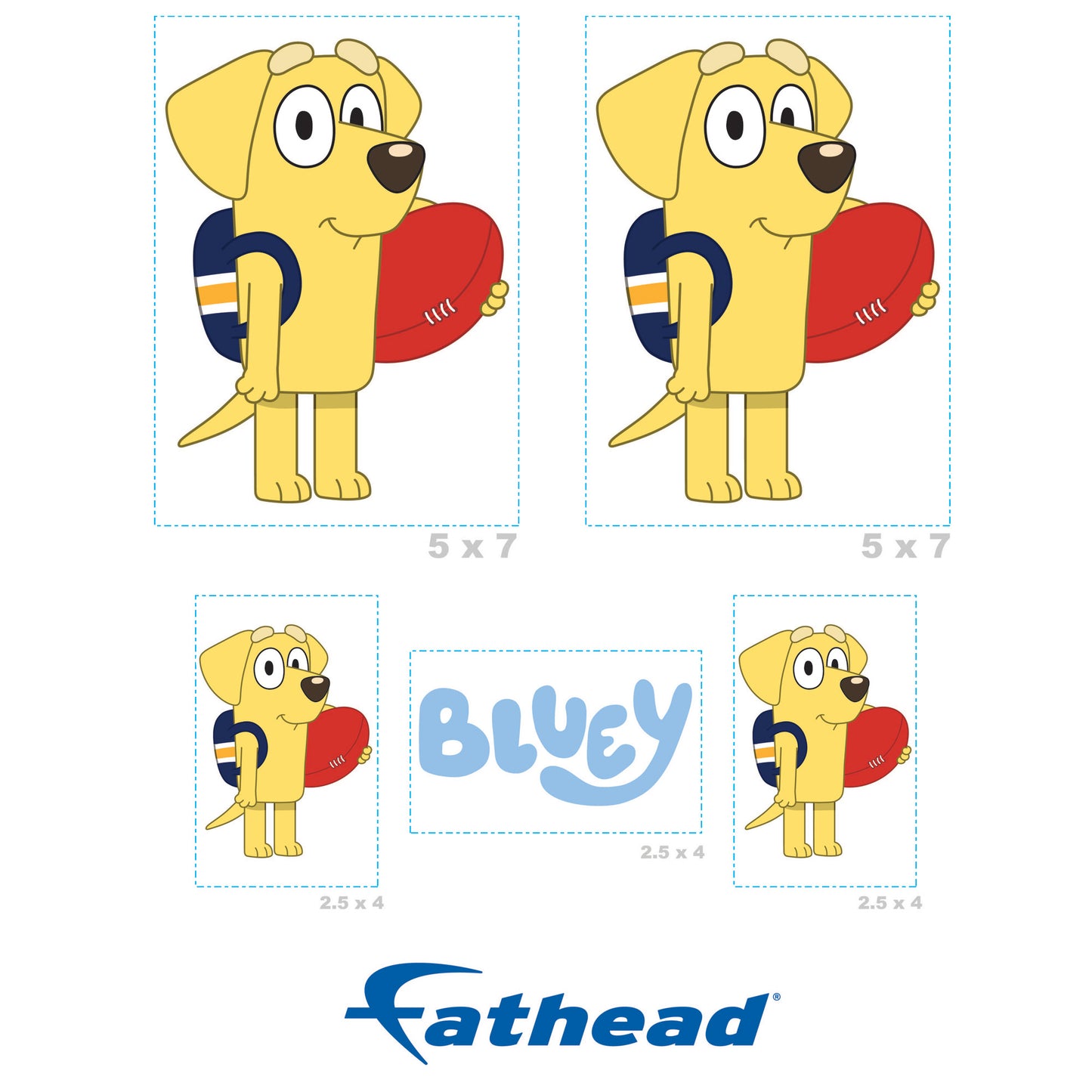 Bluey: Lucky Minis - Officially Licensed BBC Removable Adhesive Decal