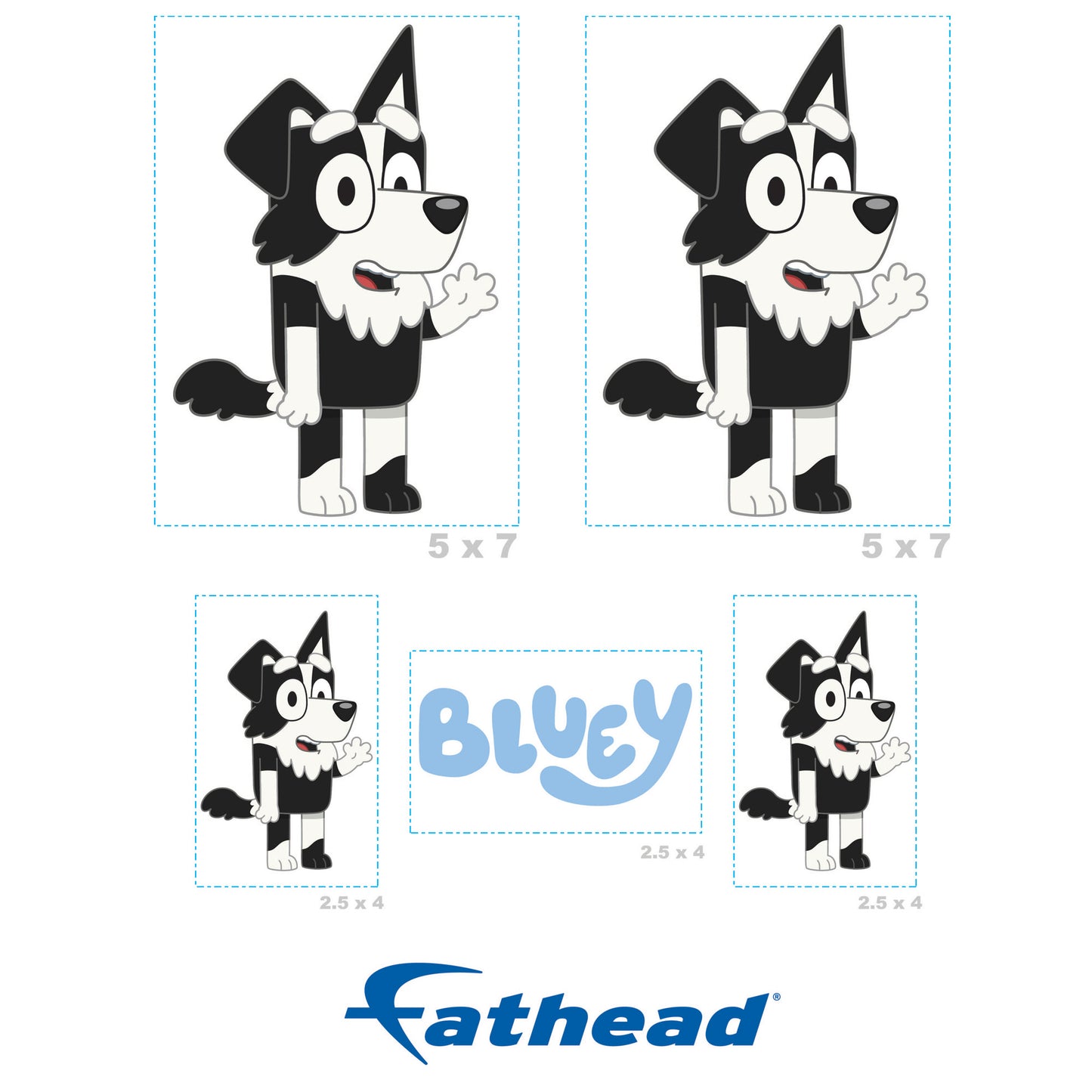 Bluey: Mackenzie Minis - Officially Licensed BBC Removable Adhesive Decal