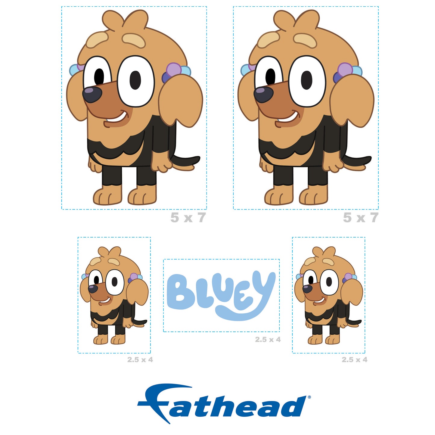 Bluey: Missy Minis - Officially Licensed BBC Removable Adhesive Decal