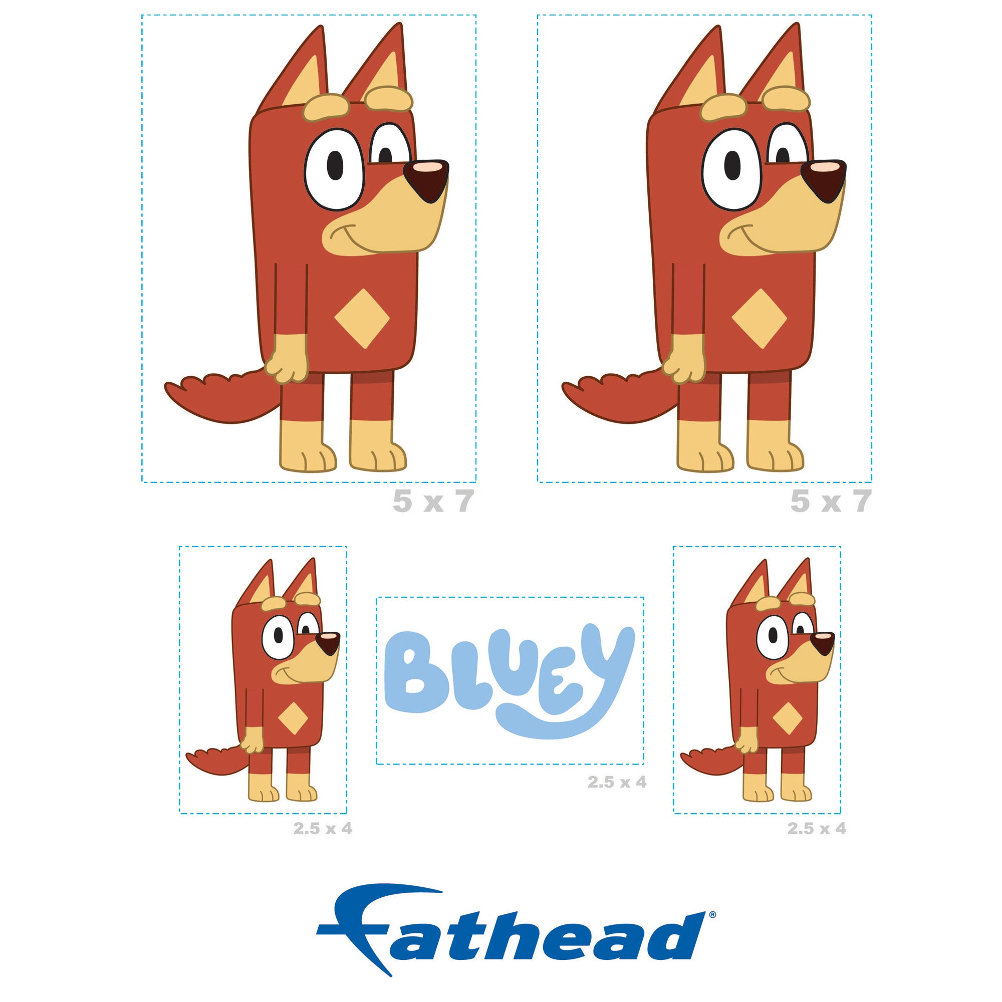 Rusty Ear Bluey Rusty - 5 Character Minis (Mixed Sizes) - Official BBC - Bluey - Reusa ...