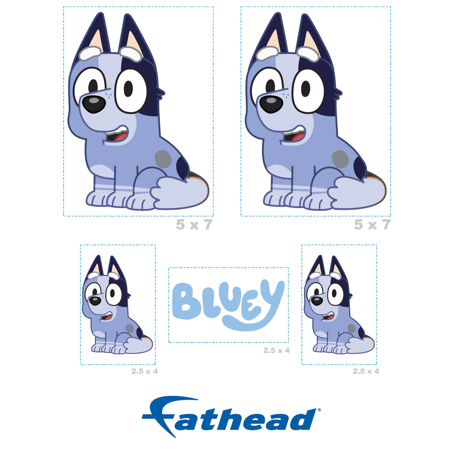 Bluey: Socks Minis - Officially Licensed BBC Removable Adhesive Decal