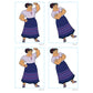 Sheet of 4 -Sheet of 4 -Encanto: Luisa Minis - Officially Licensed Disney Removable Adhesive Decal