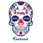Sheet of 5 -Atlanta Braves: Skull Minis - Officially Licensed MLB Removable Adhesive Decal