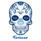 Sheet of 5 -Tampa Bay Rays: Skull Minis - Officially Licensed MLB Removable Adhesive Decal