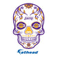 Sheet of 5 -Los Angeles Lakers: Skull Minis - Officially Licensed NBA Removable Adhesive Decal