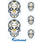 Sheet of 5 -Notre Dame Fighting Irish ND: Skull Minis - Officially Licensed NCAA Removable Adhesive Decal