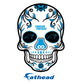 Sheet of 5 -Carolina Panthers: Skull Minis - Officially Licensed NFL Removable Adhesive Decal