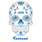 Sheet of 5 -Detroit Lions: Skull Minis - Officially Licensed NFL Removable Adhesive Decal