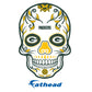 Green Bay Packers - 5 Sugar Skull Logo Minis (Mixed Sizes) - Official NFL - Reusable Vinyl Decals