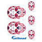 Sheet of 5 -Houston Texans: Skull Minis - Officially Licensed NFL Removable Adhesive Decal
