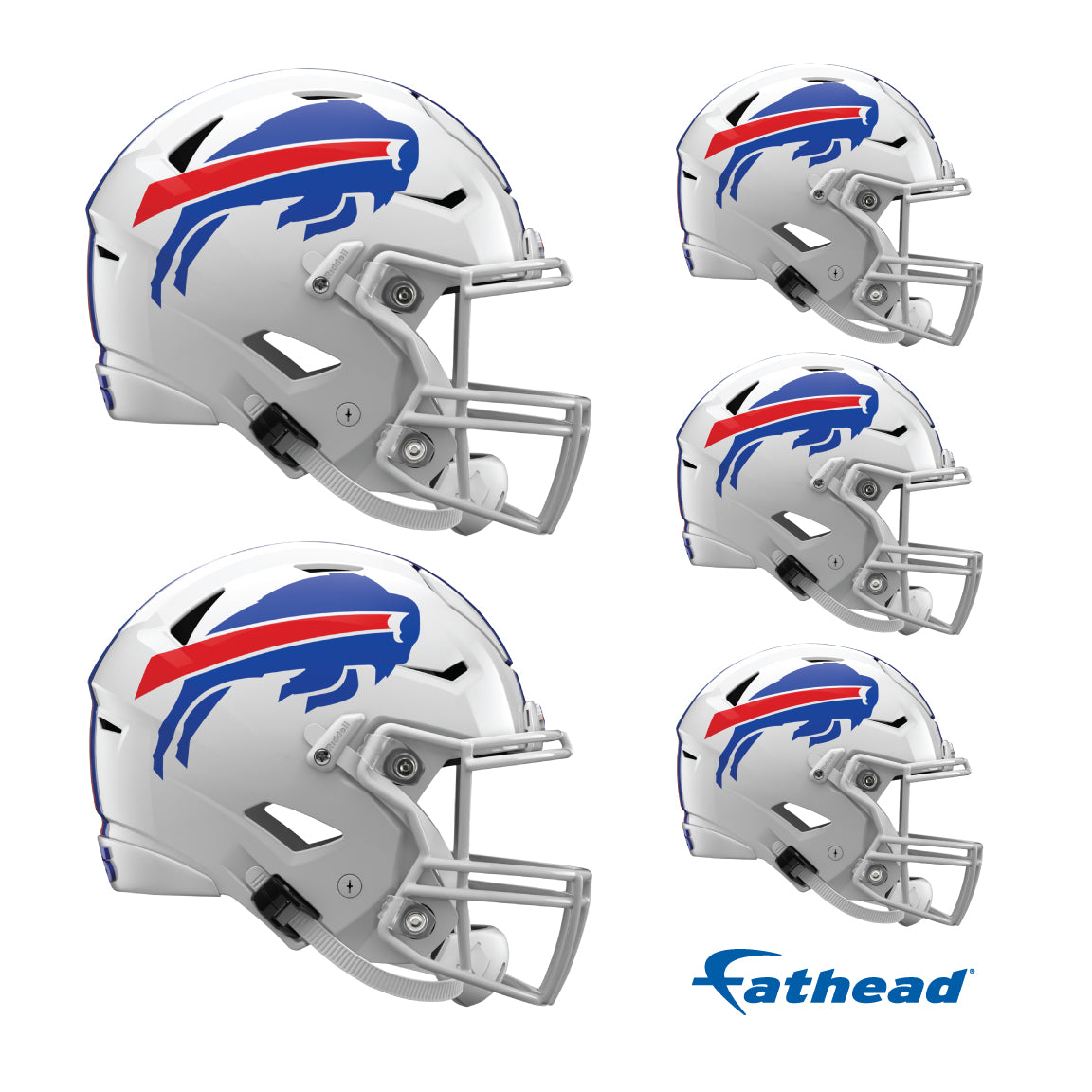 Buffalo Bills: Helmet Minis - Officially Licensed NFL Removable Adhesive Decal