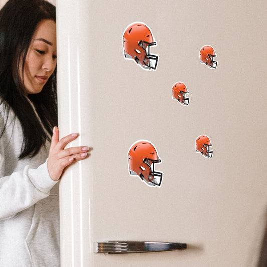 Cleveland Browns: Helmet Minis - Officially Licensed NFL Removable Adhesive Decal