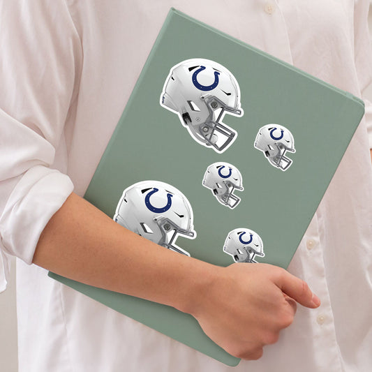 Indianapolis Colts: Helmet Minis - Officially Licensed NFL Removable Adhesive Decal