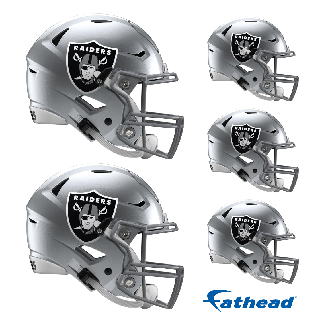 Las Vegas Raiders: Helmet Minis - Officially Licensed NFL Removable Adhesive Decal