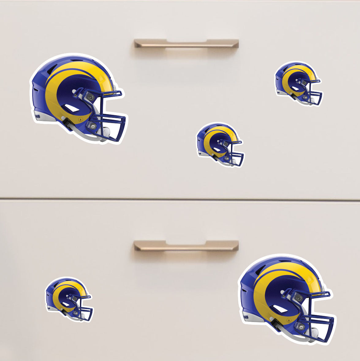 Los Angeles Rams: Helmet Minis - Officially Licensed NFL Removable Adhesive Decal