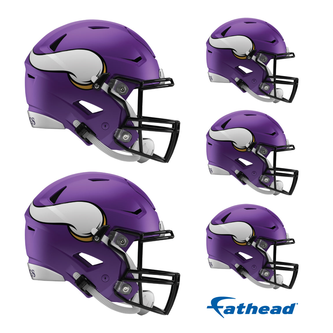 Minnesota Vikings: Helmet Minis - Officially Licensed NFL Removable Adhesive Decal
