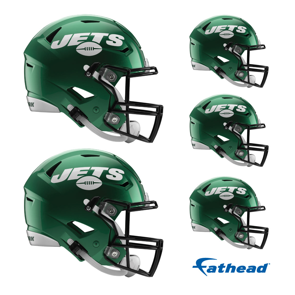 New York Jets: Helmet Minis - Officially Licensed NFL Removable Adhesive Decal