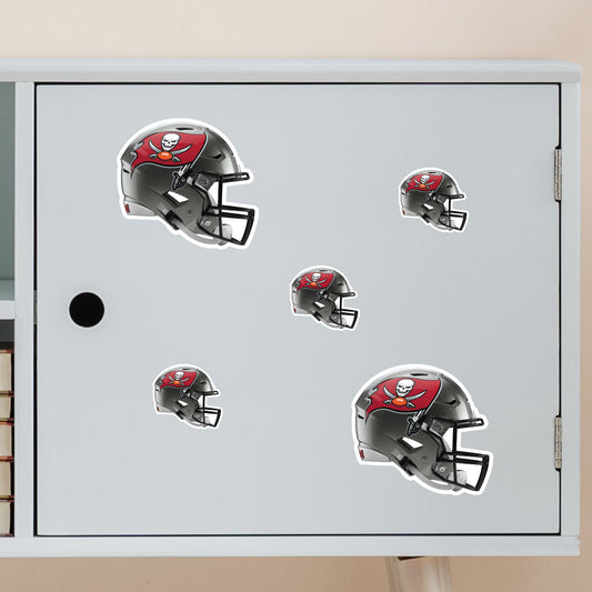 Tampa Bay Buccaneers: Helmet Minis - Officially Licensed NFL Removable Adhesive Decal