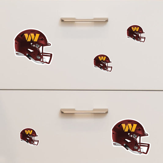 Washington Commanders: Helmet Minis - Officially Licensed NFL Removable Adhesive Decal