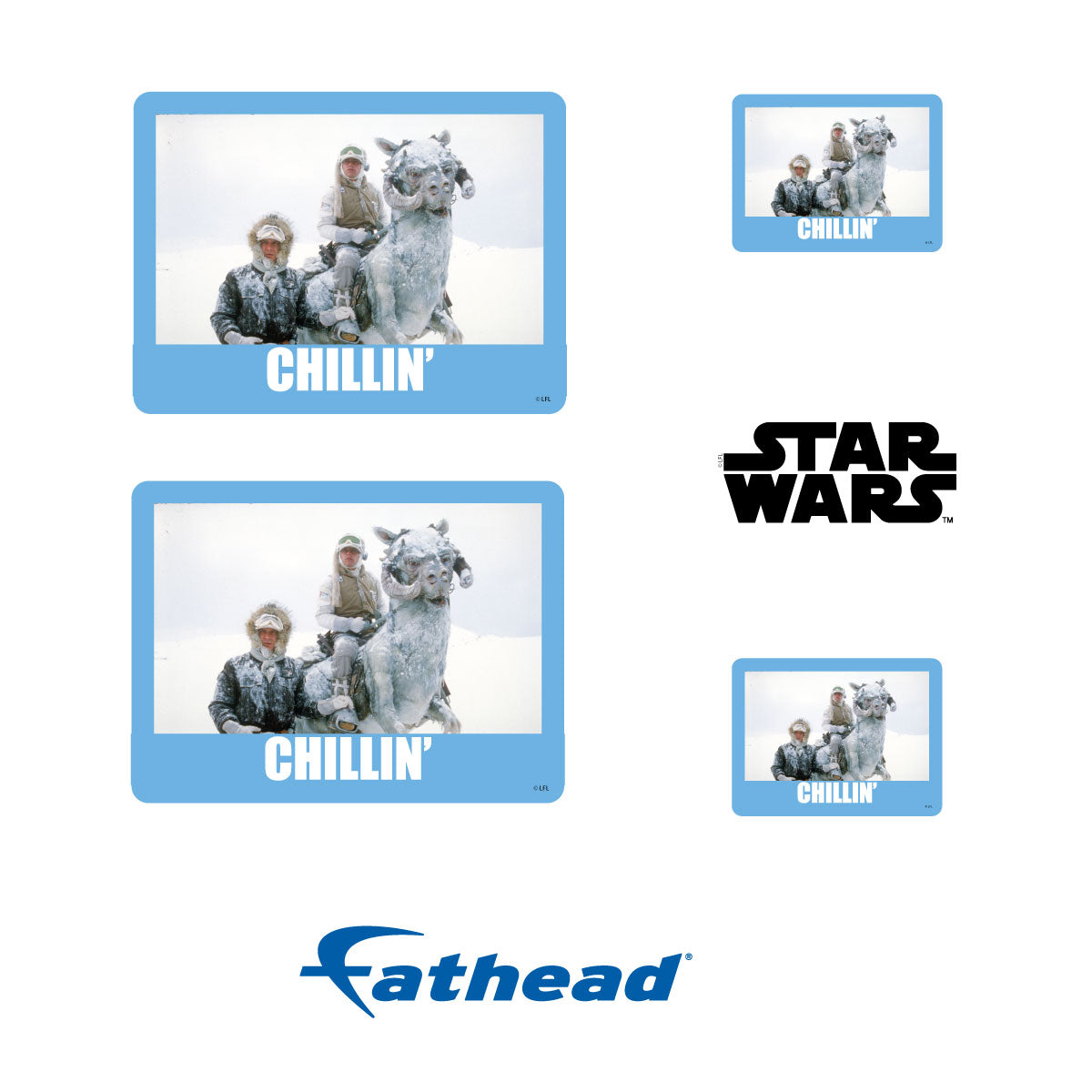 Chillin' meme Minis        - Officially Licensed Star Wars Removable     Adhesive Decal