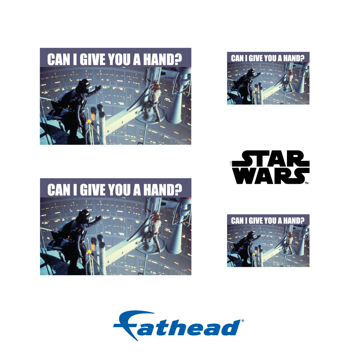 Give a Hand meme Minis        - Officially Licensed Star Wars Removable     Adhesive Decal
