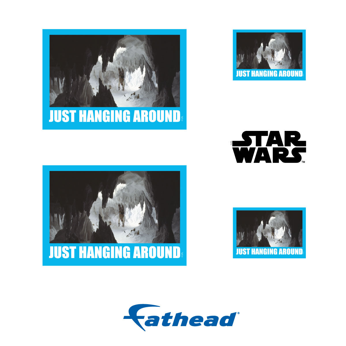 Just Hanging Around meme Minis        - Officially Licensed Star Wars Removable     Adhesive Decal