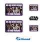 Parking meme Minis        - Officially Licensed Star Wars Removable     Adhesive Decal