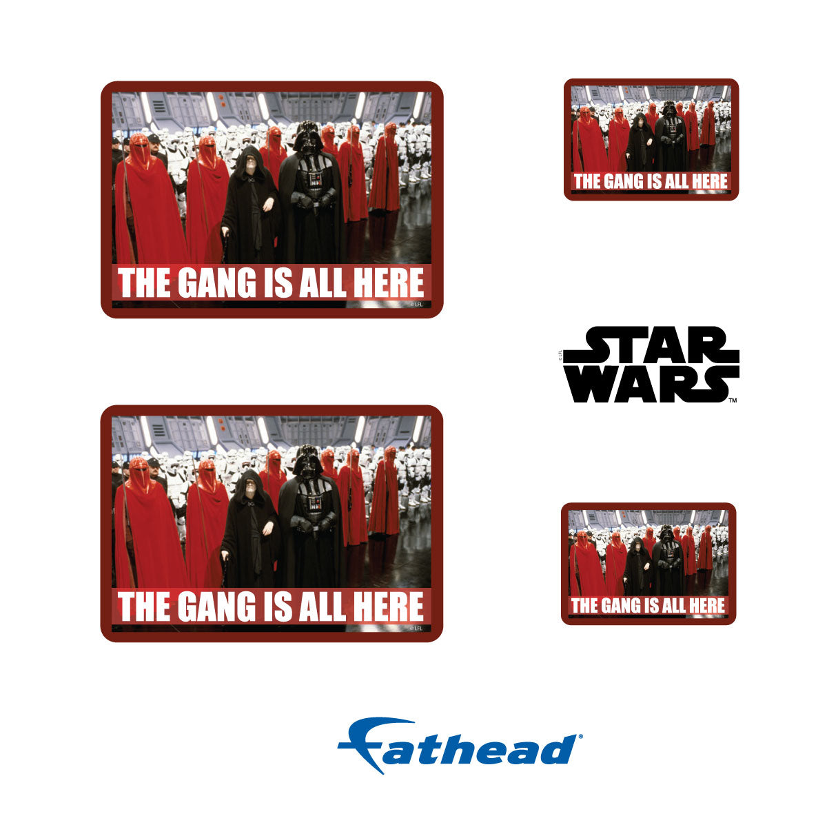 The Gang meme Minis        - Officially Licensed Star Wars Removable     Adhesive Decal