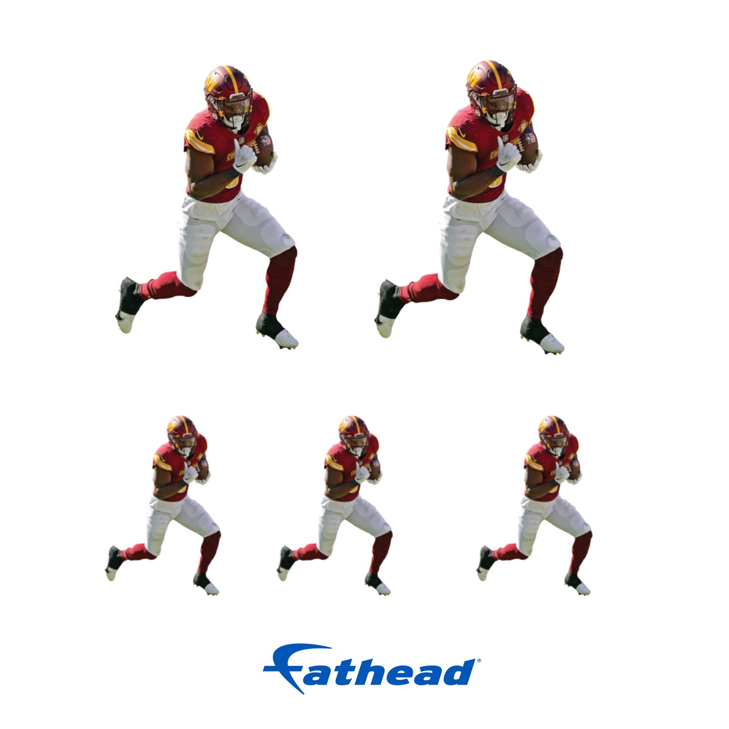 Washington Commanders: Brian Robinson Jr. Minis - Officially Licensed NFL Removable Adhesive Decal