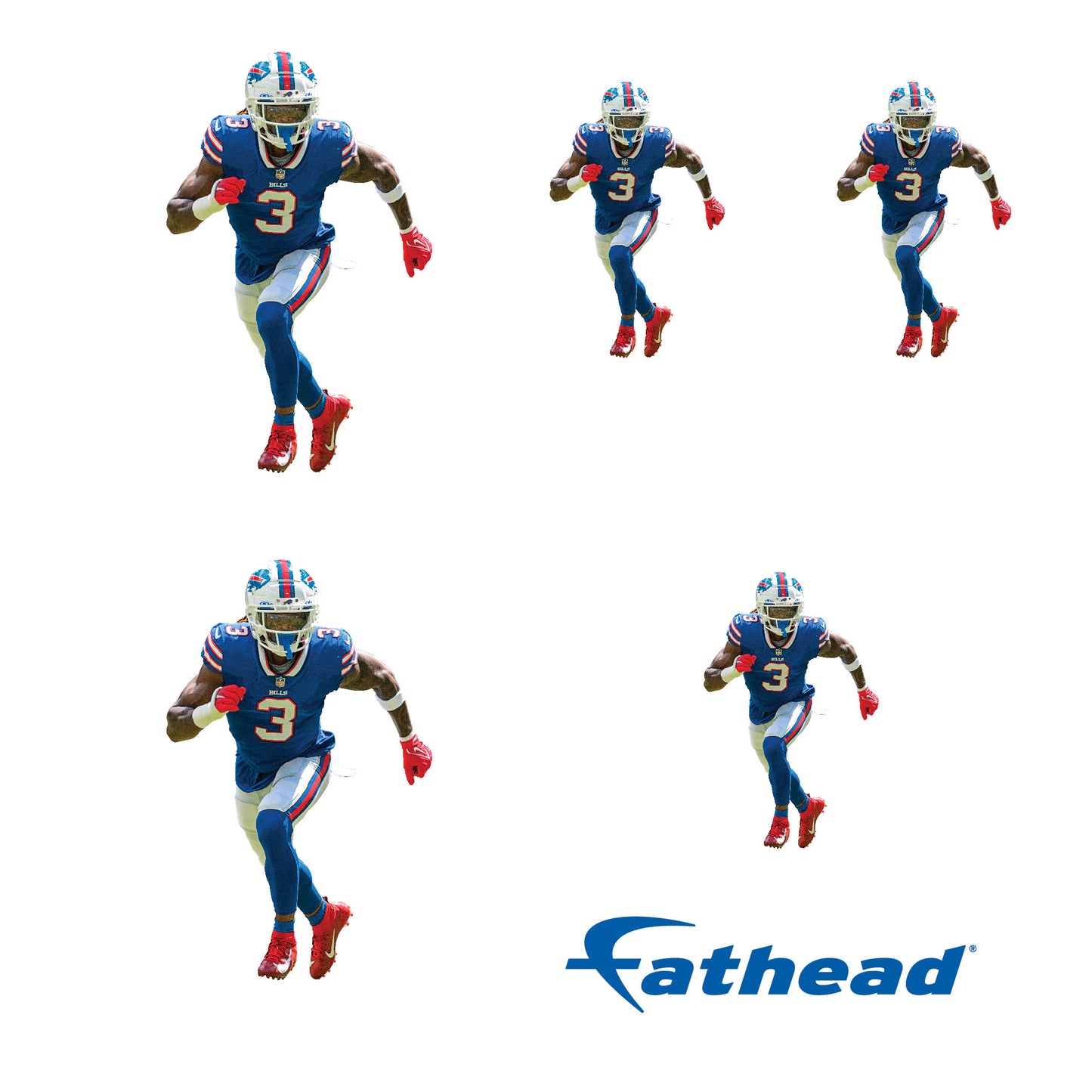 Buffalo Bills: Damar Hamlin Minis - Officially Licensed NFL Removable Adhesive Decal