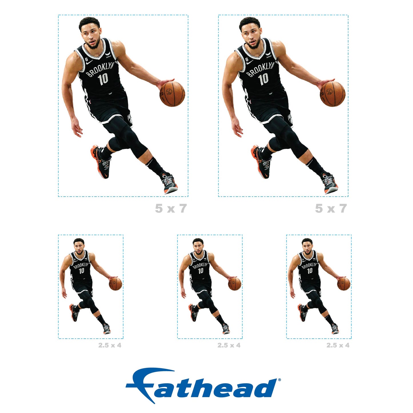 Brooklyn Nets: Ben Simmons Minis - Officially Licensed NBA Removable Adhesive Decal