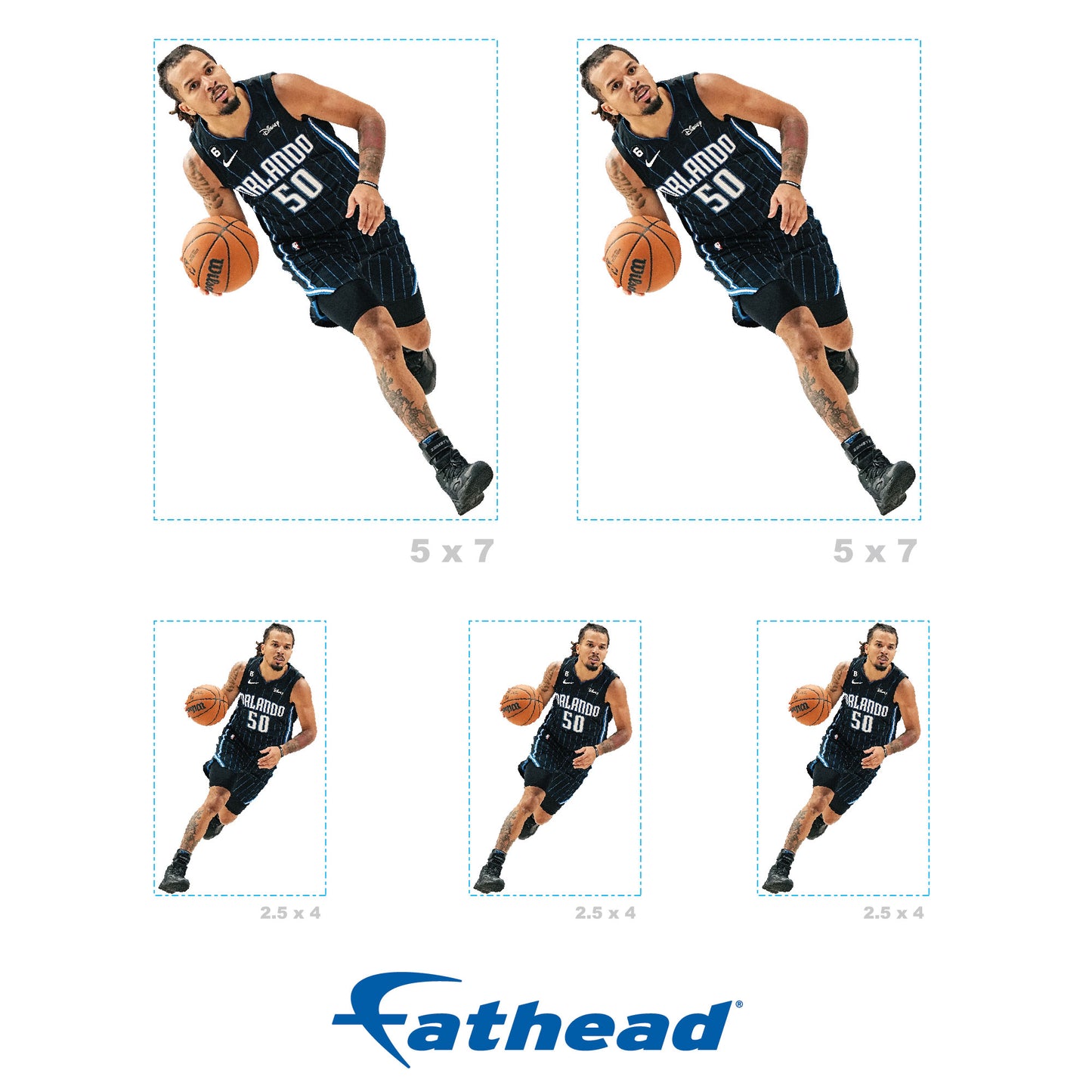 Orlando Magic: Cole Anthony Minis - Officially Licensed NBA Removable Adhesive Decal